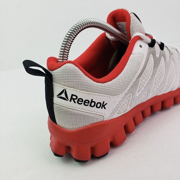 Reebok Realflex Transition 2 LP Mens Size 7.5 White Red Running Sneakers Shoes main image 4